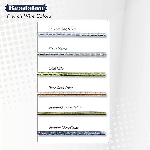 Beadalon French Wire, 0.80 mm / .032 in, Gold Color, 1 Meter - Image 3