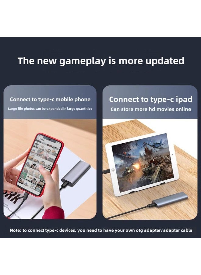 The M2 Mobile Hard Disk Box Dual Protocol Solid State Hard Disk Box NVME/NGFF Mechanical Reader Aluminum Bulk Bz-Color:▓Different Protocols Before Placing An Order  5gbps With Usb Data Cable + Prote - Image 4