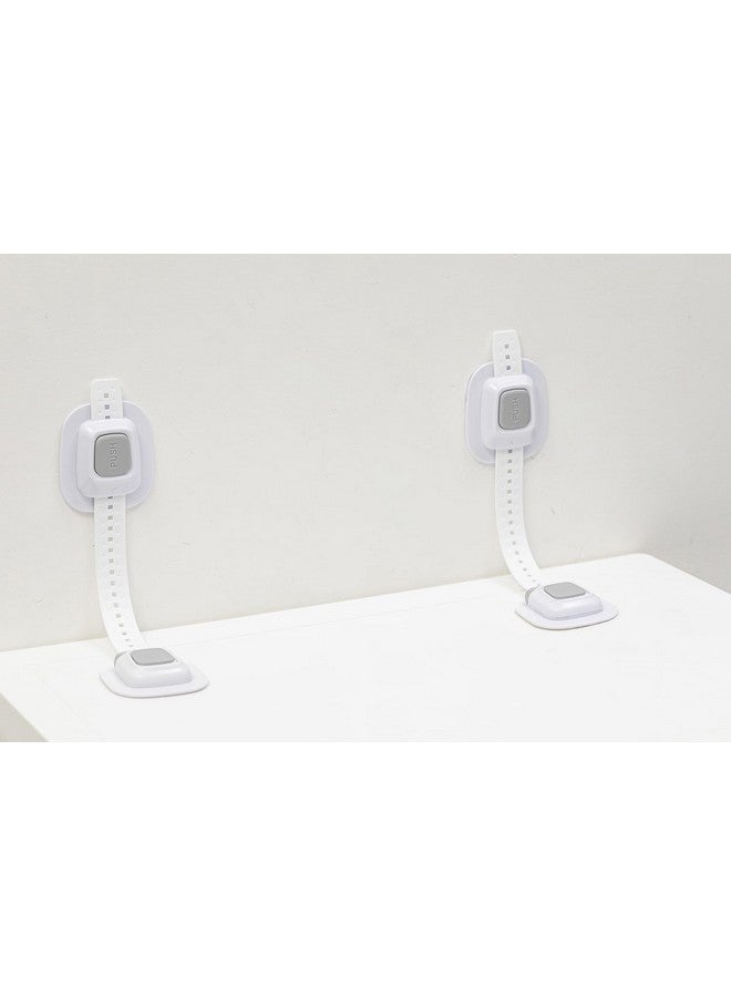 YEYA No Drill Anti Tip Furniture Straps Wall Anchors For Baby Proofing (2024 Upgraded 2P) - Image 4