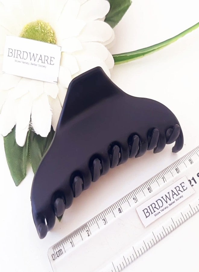 بيردوير مشابك شعر متوسطة الحجم من بيردوير للنساء، متعددة الألوان، مصنوعة من مادة الأكريليك المستوردة، على شكل فراشة مرصعة بالأحجار | مشابك شعر (عبوة من 3 قطع) (أسود، خشبي، وصدفي) - Image 5