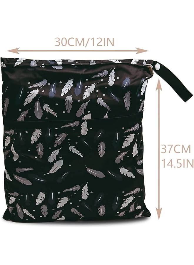 Excefore 3 Pieces Reusable Waterproof Wet Bag Waterproof Reusable Organizer Nappy Pouch For Breast Pump Parts Wet Bag For Swimming Or Wet Clothes Gym Or Travel Bag - Image 5