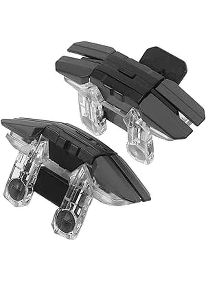 2Pcs Mobile Game Triggers Ergonomic Handle Rapid Fire Buttons Compatible Smartphones Tablets - Image 1