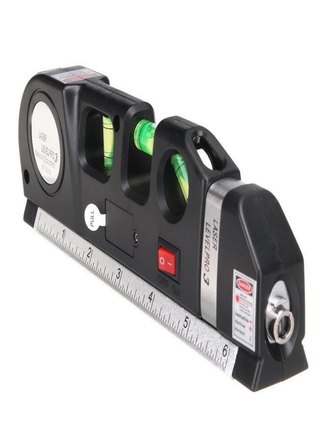 Geek Lab Multipurpose Laser Level Kit, Standard Cross Line Laser Level, Line Leveler Beam Tool with Metric Rulers 8ft/2.5M for Picture Hanging, Cabinets, Tile Walls