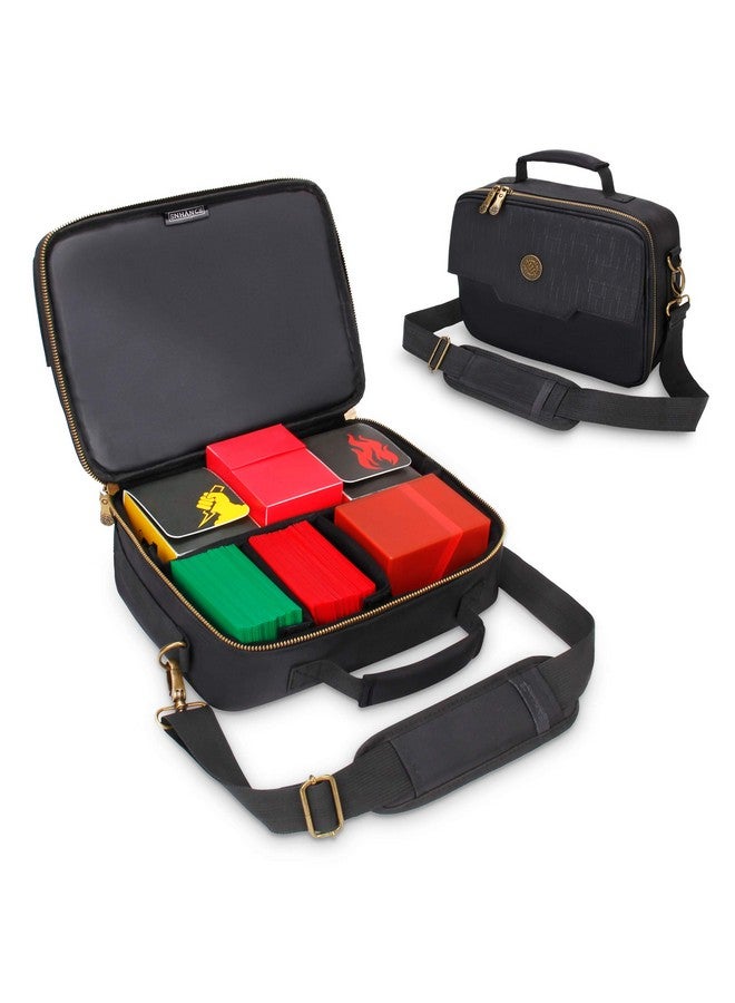 ENHANCE Mtg Card Box Storage Case Deck Holder Card Carrying Case Bag Compatible With Magic Mtg Cards Card Games Cards Against Humanity Pencil Loops Pocket For Dice & Tokens  - Image 2