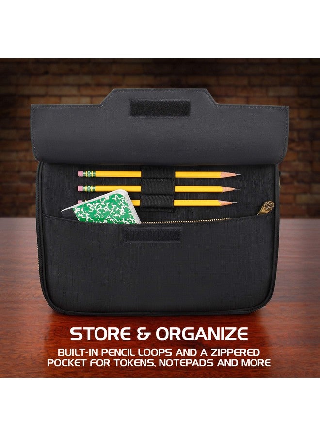 ENHANCE Mtg Card Box Storage Case Deck Holder Card Carrying Case Bag Compatible With Magic Mtg Cards Card Games Cards Against Humanity Pencil Loops Pocket For Dice & Tokens  - Image 4