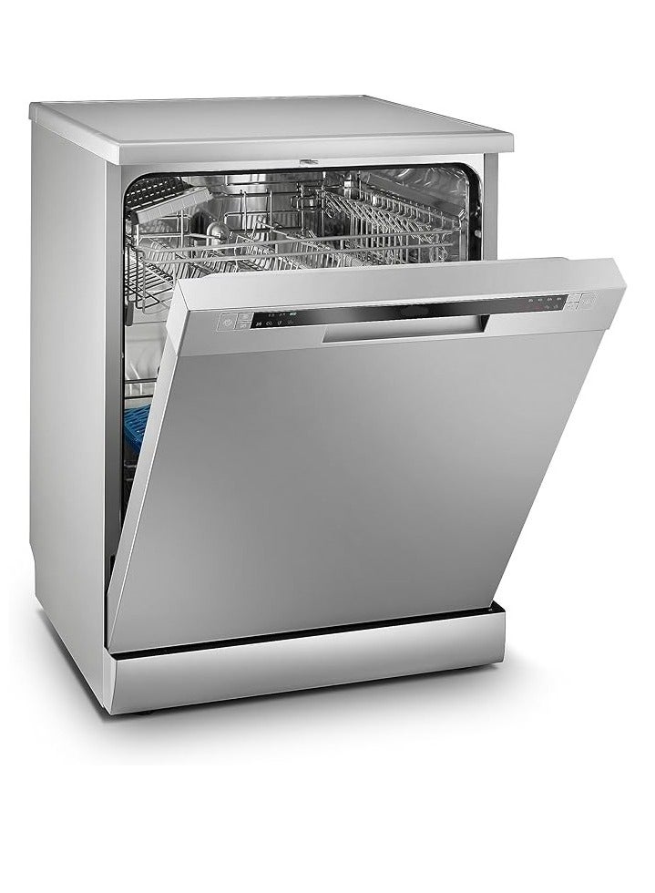 Midea Free Standing Dish Washer 60 Cm 13 Persons 6 Programs 11 L WQP13-5201C-S Silver - Image 2