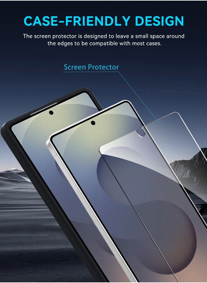 Tersely [4-Pack] 9H Tempered Glass Screen Protector for Samsung Galaxy S25 Ultra 5G, with Installation Alignment Frame, Support Fingerprint Unlock, Case Friendly, Anti-Scratch Film  - Image 5