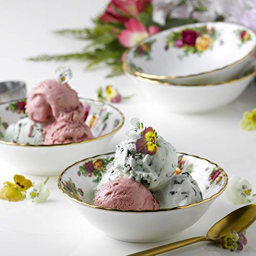 Royal Albert Old Country Roses Bone China Bowls 4pc Set, 6.2" - Image 3