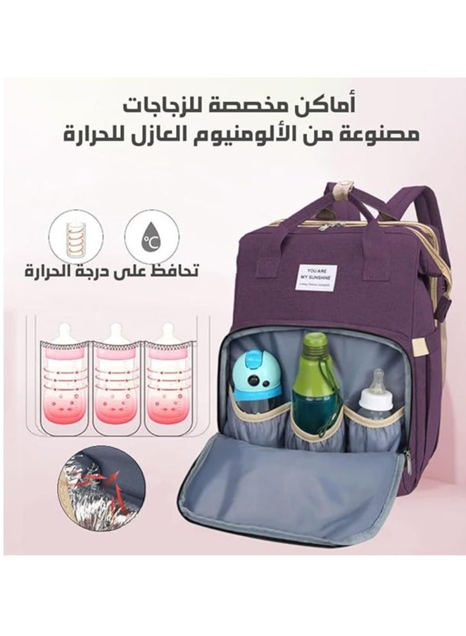 diaper bag with bed diaper bag backpack travel baby bed Large Capacity Maternity Bag - Waterproof Baby Bed, Diaper Changing Backpack, and Baby Care Handbag in One  - Image 4