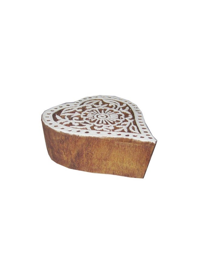Hashcart Hashcart Wooden Baren Printing Stamps Used for Making Saree Border/Pottery Crafts/Wall Paintings  - Image 5