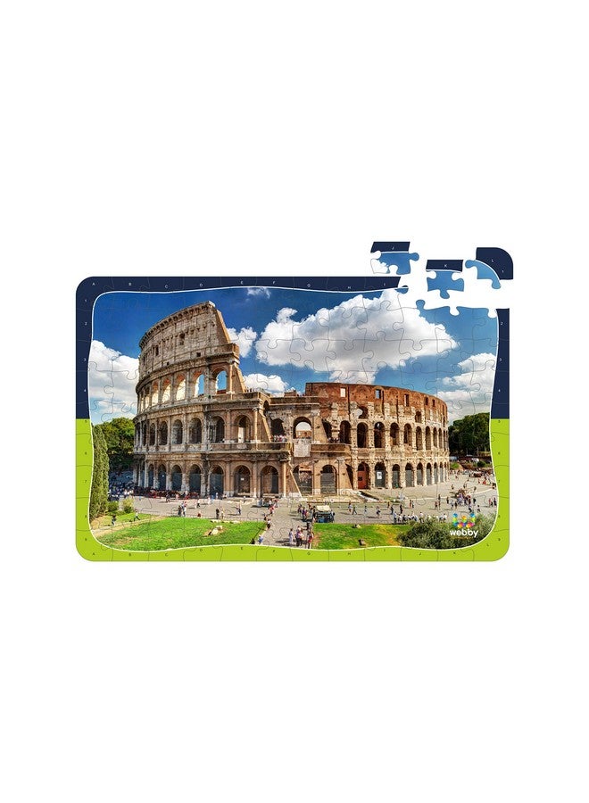 Webby Colosseum Wooden Jigsaw Puzzle, 108 Pieces- Multicolour - Image 3