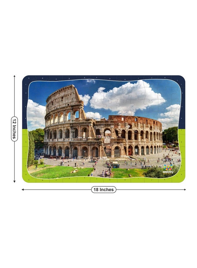 Webby Colosseum Wooden Jigsaw Puzzle, 108 Pieces- Multicolour - Image 5