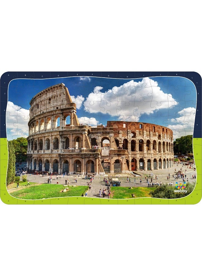 Webby Colosseum Wooden Jigsaw Puzzle, 108 Pieces- Multicolour - Image 2
