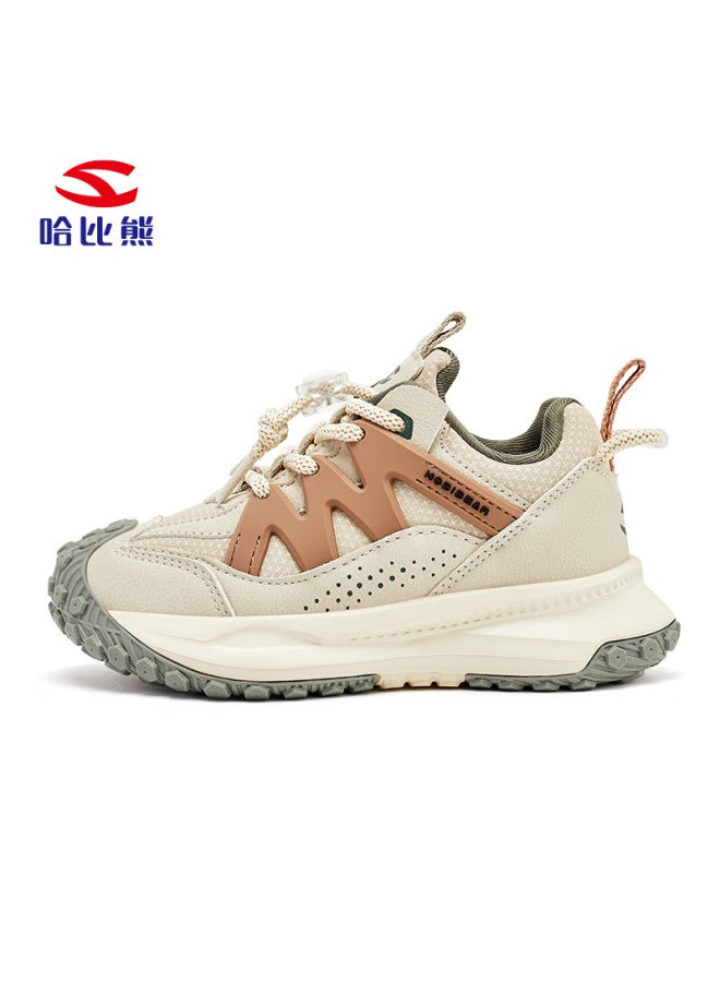 Habib Bear Leather Sneaker Spring And Autumn Casual Shoes Durian Bottom Father Shoes Women's Shoes Boys Shoes A Generation Of Hair