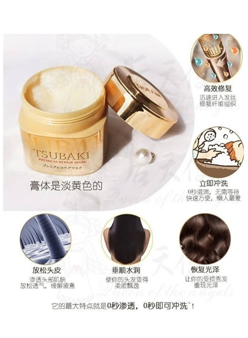 تسوكابي قناع الشعر تسوباكي الفاخر من شيسيدو، قطعتين - 180 جرام - Image 2