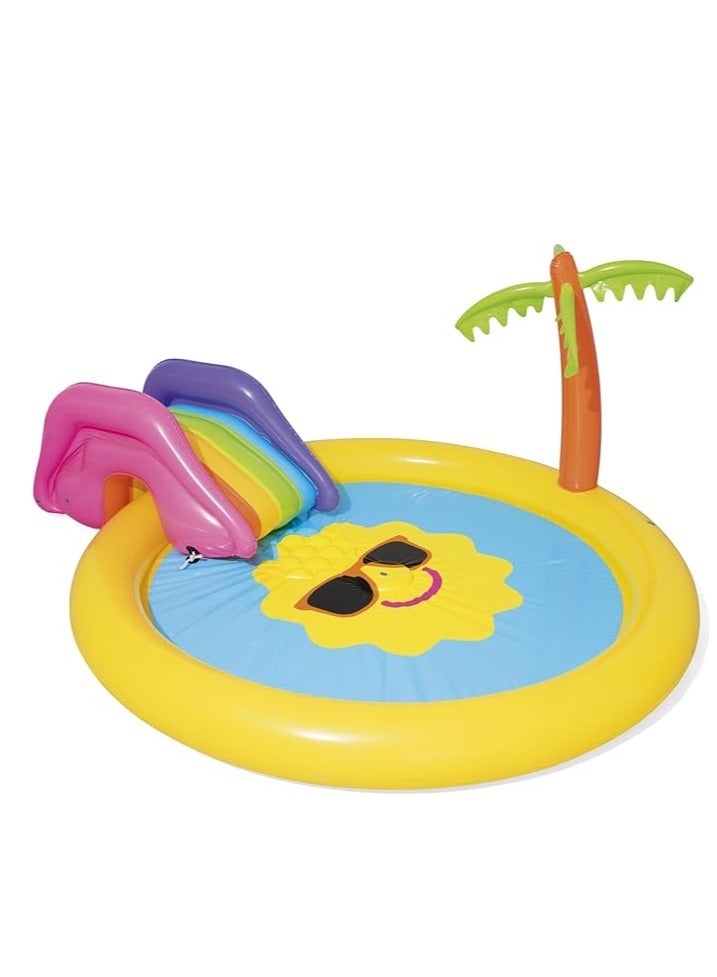 Bestway Inflatable Sun-Print Kiddie Pool - Vibrant & Fun, Perfect for Kids to Enjoy Summer Water Play & Outdoor Fun - Image 1