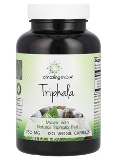 Triphala 750 mg 120 Veggie Capsules - pzsku/Z62EB0A21997A1CF872D9Z/45/_/1729515372/1c498f89-e1cc-43c3-8e2c-f4644ff1bf68