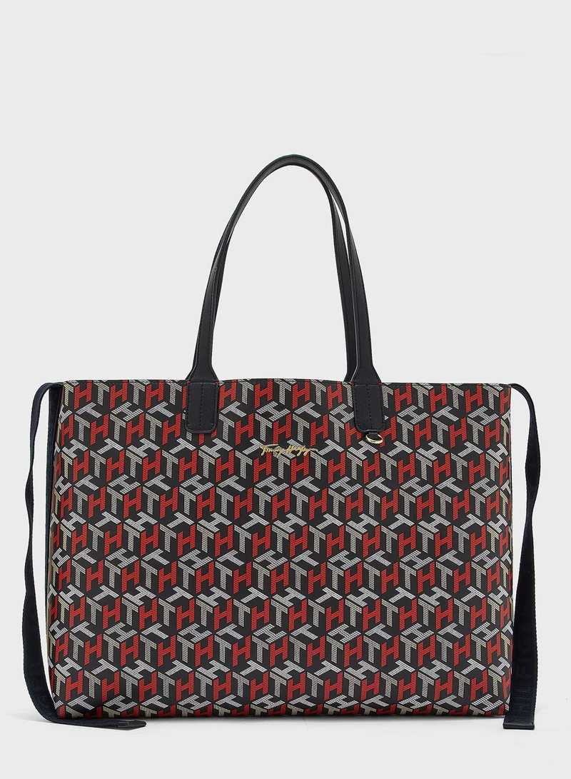 TOMMY HILFIGER Iconic Monogram Tote