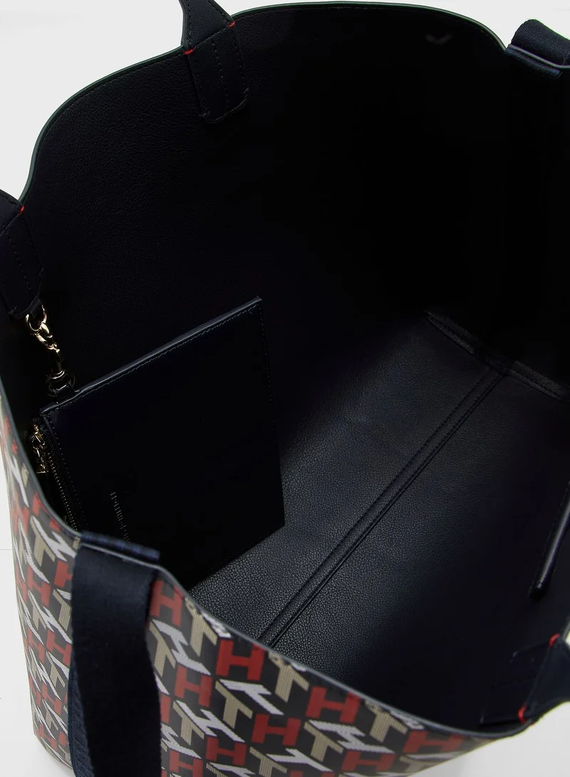 TOMMY HILFIGER Iconic Monogram Tote