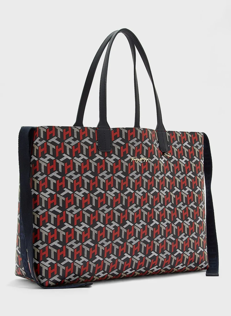 TOMMY HILFIGER Iconic Monogram Tote