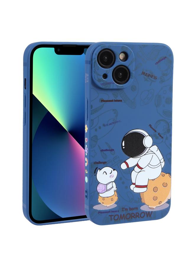 Zaboon Case For iPhone 13 mini Astronaut Pattern Frosted TPU Phone Case - Image 1
