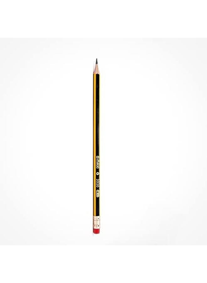 ماكسي قلم رصاص جرافيت سداسي Hb مع طرف ممحاة 24 قطعة بالإضافة إلى مبراة برميل بلاستيكي بالإضافة إلى ممحاة كلاسيكية خالية من كلوريد متعدد الفاينيل 2 قطعة حزمة كومبو للكتابة - Image 3