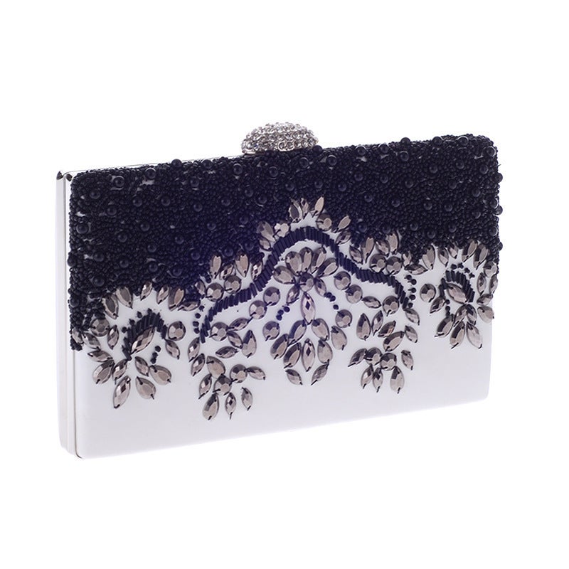 Trend Popular Nail Bead Embroidery Bag Pu Diamond Rhinestone Evening Banquet Bag Simple Evening Women'S Bag 7084-02 - Image 5
