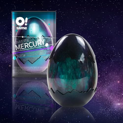 WATERELF Galaxy Slime for Kids Fidget Sensory Artistic Therapy Slime Toys for Boys Girls Adults Stress Relief NonSticky 420ml 18oz one Can MercuryGreen - Image 1