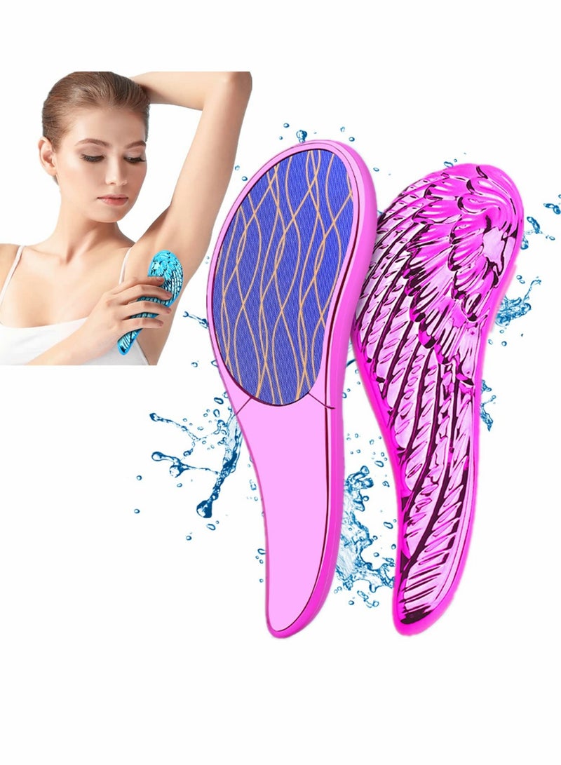 Bleame Crystal Hair Eraser, Magic Wing Hair Removal Tool for Men and Women, Painless Exfoliation for Soft Silky Skin - Image 1