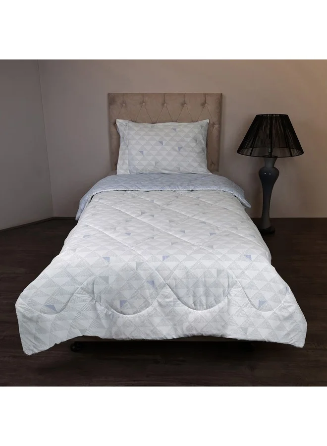 Home Box Malta Pixel 2-Piece Printed Cotton Single Comforter Set 220 x 135 cm