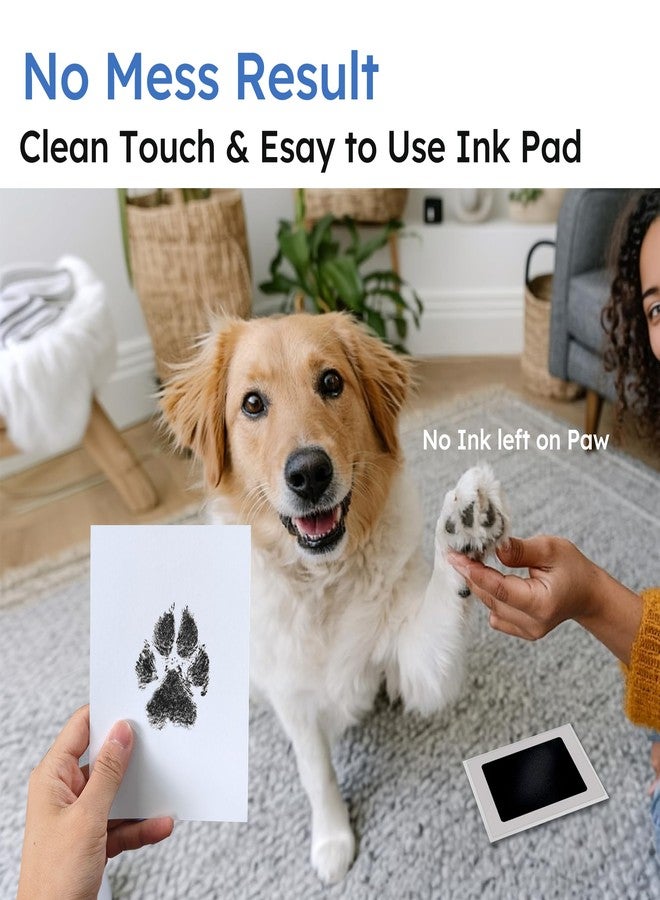 MYPAWLETS Pet Pawprint Ink Pads & Frames Kit,Dog Nose Print,6 Pack - Image 3