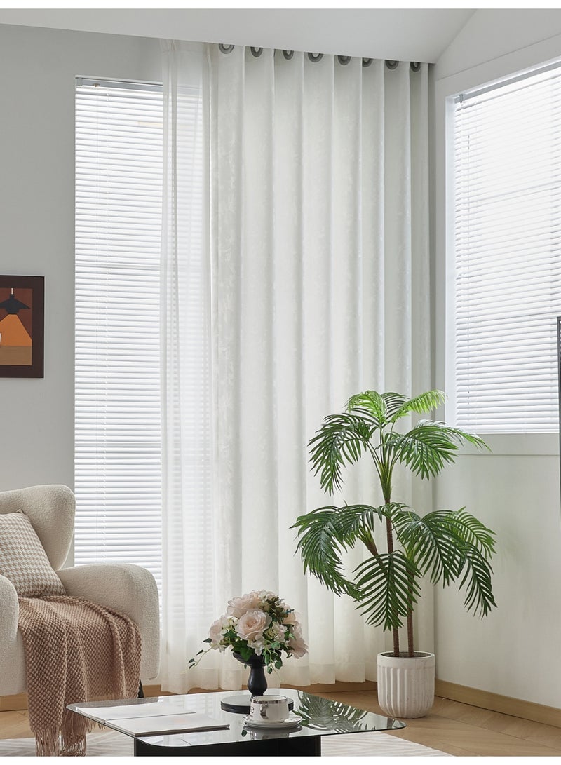 QBAID Sheer Privacy Curtains – Soft Light, Multiple Sizes & Three Top Styles for a Cozy Home - Image 2