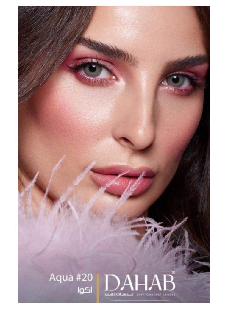 دهب عدسات ذهب اليومية لاصقه تستخدم لمرة واحدة بلون أكوا - Image 4