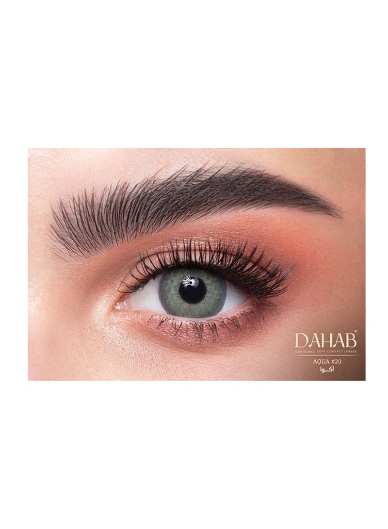 دهب عدسات ذهب اليومية لاصقه تستخدم لمرة واحدة بلون أكوا - Image 5