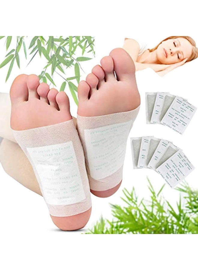 Foot Pads, 100 Relief Foot Pads and 100 Adhesive Sheets for Removing Impurities, Relieve Stress Improve Sleep - Image 1