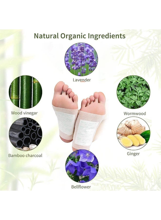 Foot Pads, 100 Relief Foot Pads and 100 Adhesive Sheets for Removing Impurities, Relieve Stress Improve Sleep - Image 3