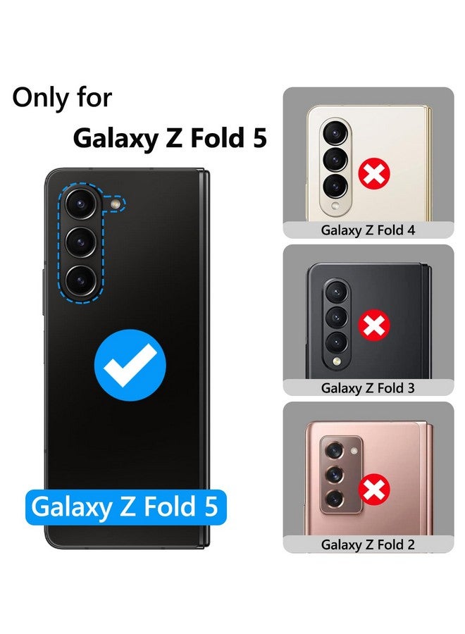 Gbee GBEE for Samsung Galaxy Z Fold 5 Case with Kickstand & Screen Protector & Card Holder & Sliding Camera Cover & Hinge Protection, Durable Rugged Stand Wallet Phone Case for Galaxy Z Fold 5 2023, Black  - Image 1