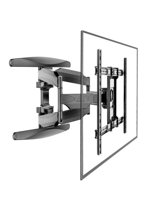 حامل جداري متحرك بالكامل للتلفزيون - حامل ناتئ قابل للتعديل عالمي لشاشات LED/LCD من 55 إلى 85 بوصة مع إمكانية الإمالة والدوران وسهولة التركيب - Image 1