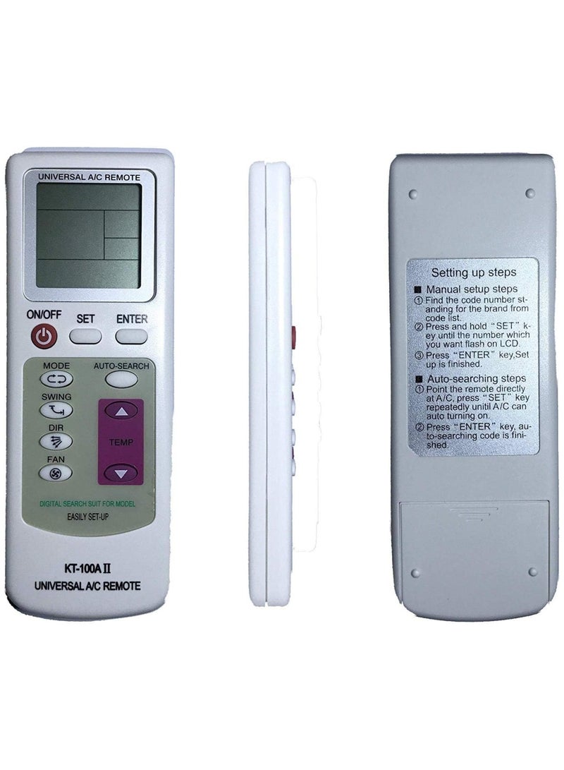 يونيفرسال ريموت Kt-109II جهاز تحكم عن بعد عالمي لون فضي لمكيف الهواء - Image 2