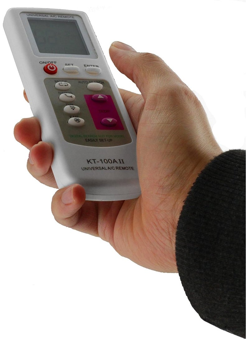 يونيفرسال ريموت Kt-109II جهاز تحكم عن بعد عالمي لون فضي لمكيف الهواء - Image 4