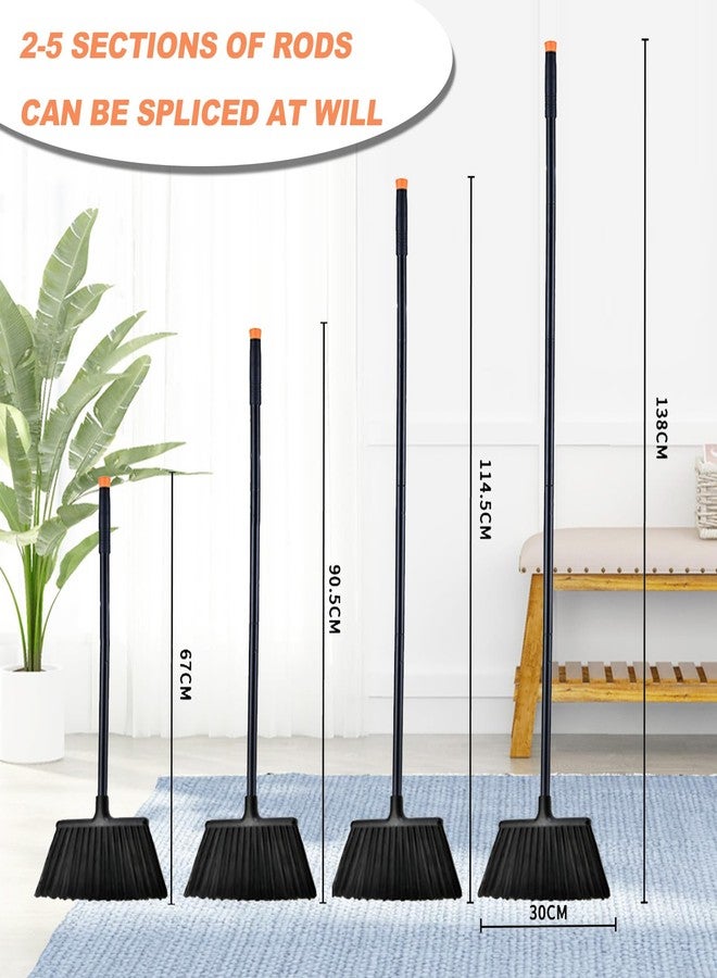 Xifando 54 Inch Long Metal Handle Household Broom - Adjustable Heavy-Duty Broom for Indoor and Outdoor Cleaning, Suitable for Homes, Garages, Kitchens, Bathrooms, Malls, Offices, and Yards - Image 3