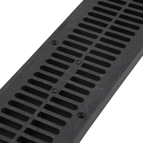 NDS 243-1 Spee-D Channel Drain Grate, 4-1/8-Inch wide X 2-Feet long, for Driveways, Patios, Pool Decks and Commercial Areas, Plastic, Black - Image 3