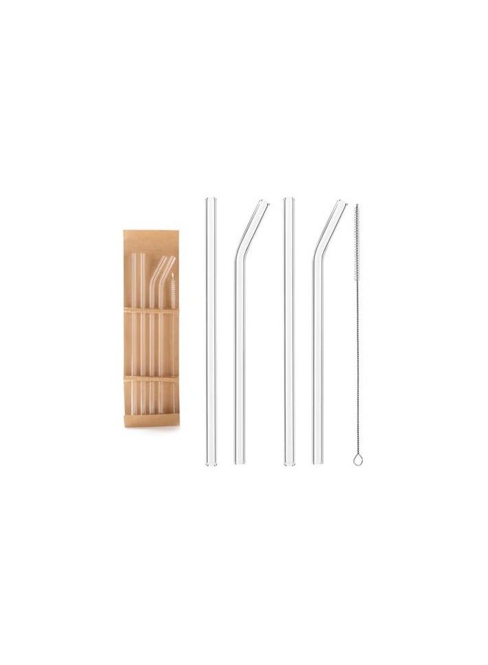 4-Piece Glass Shalimo Set with Cleaning Brush