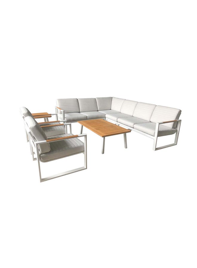 Suncoast Juno L-Shape Sofa Set - White  - Image 1