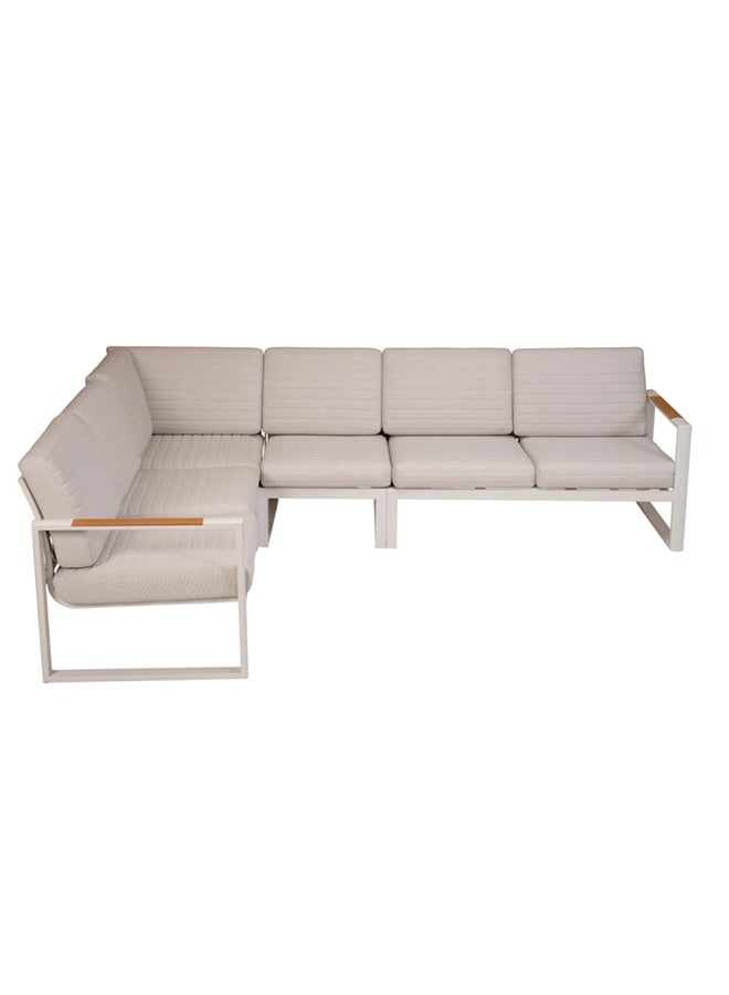 Suncoast Juno L-Shape Sofa Set - White  - Image 3
