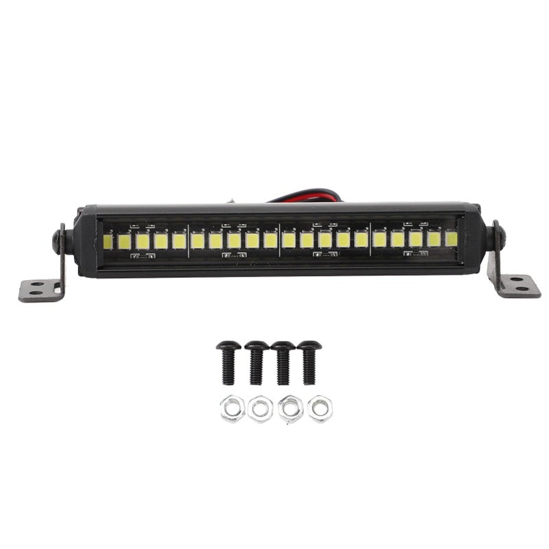 Aluminum Alloy Roof Light Bar 20 LEDs High Brightness for 1 10 Scale RC Crawler Cars - Image 2
