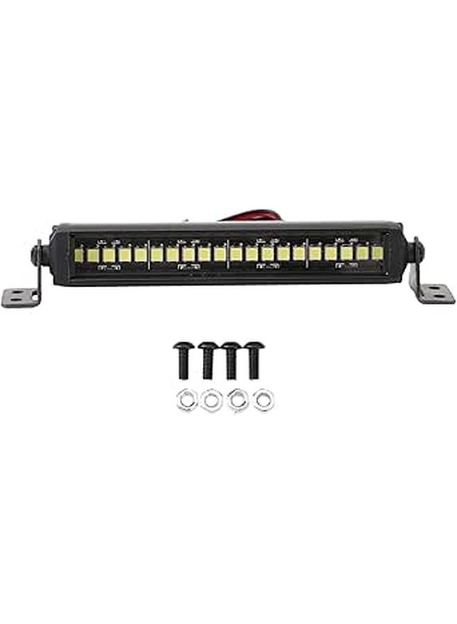 Aluminum Alloy Roof Light Bar 20 LEDs High Brightness for 1 10 Scale RC Crawler Cars - Image 1