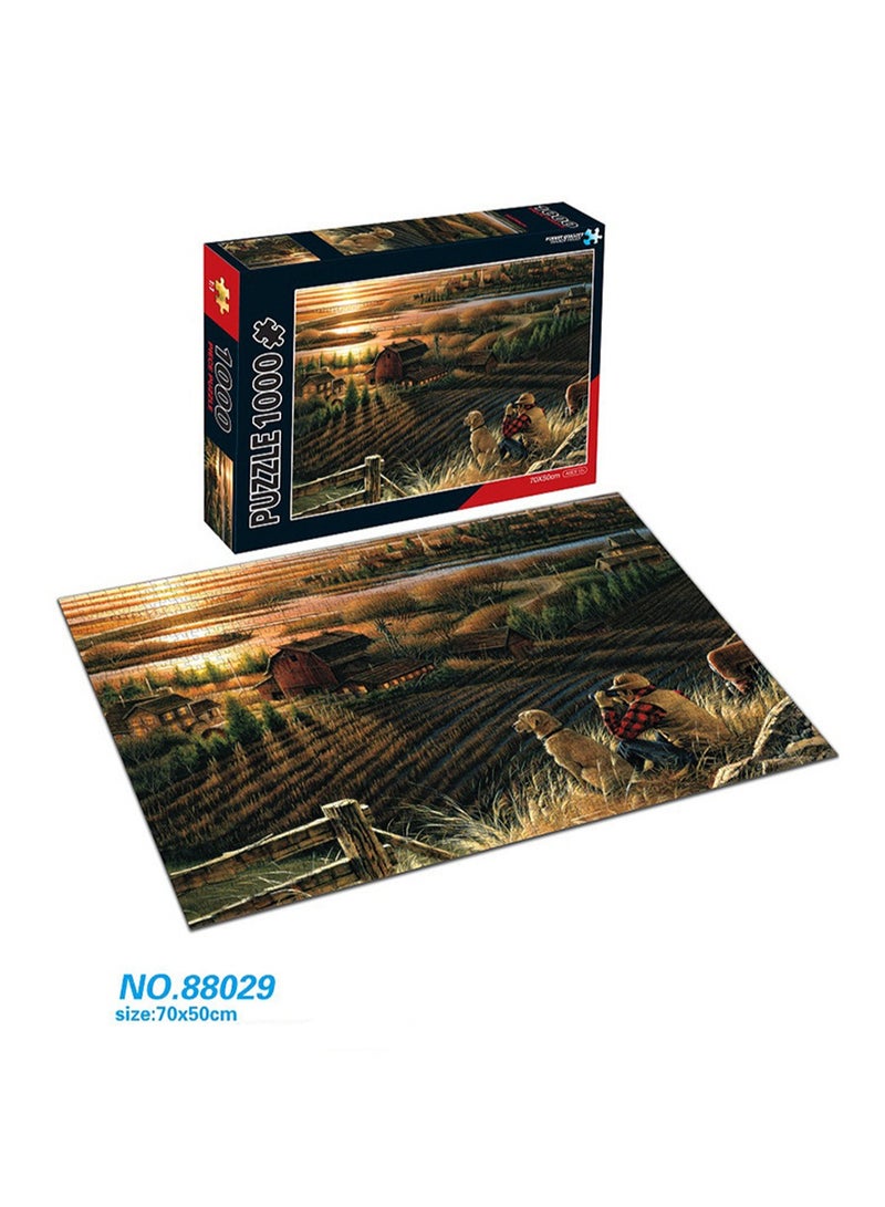 لعبة ألغاز تعليمية للتطوير التربوي لتخفيف التوتر مكونة من 1000 قطعة مقاس 70 × 50 سم - Image 2