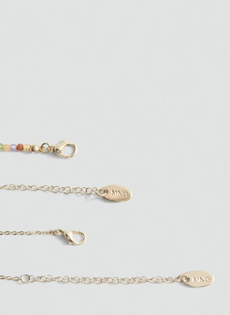 MANGO  Set 2 combined necklaces for Women | Best Price UAE
