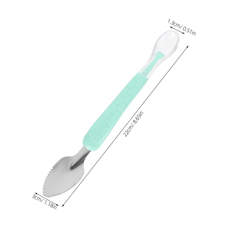 Stainless Steel Silicone Scraper Spoon with Storage Box Multifunctional Kitchen Utensil - Image 3